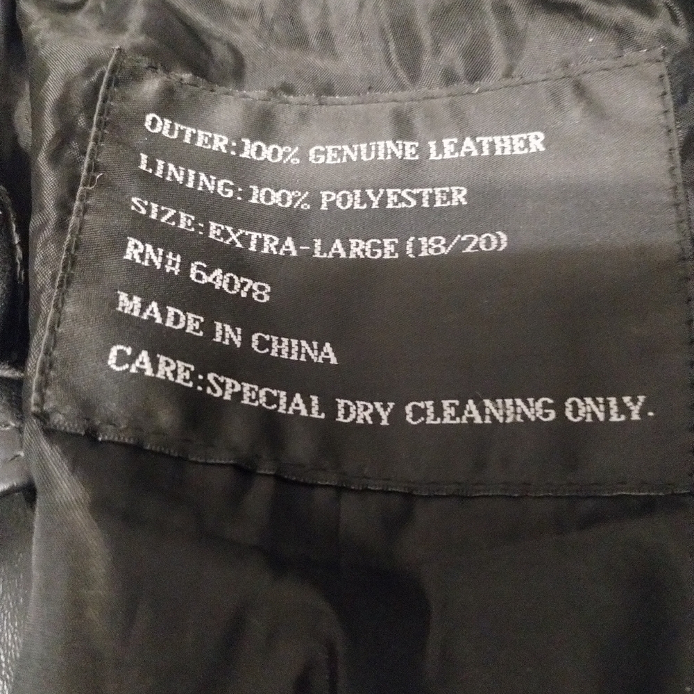 Vintage Leather Patchwork Jacket Women's Size Xl - image 4